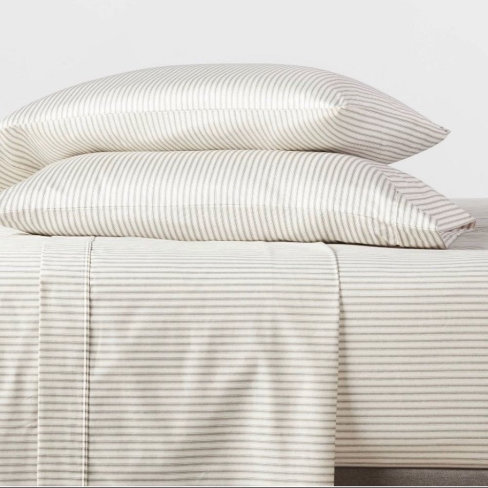 400 Thread Count Ticking Pattern Performance Sheet Set - Threshold